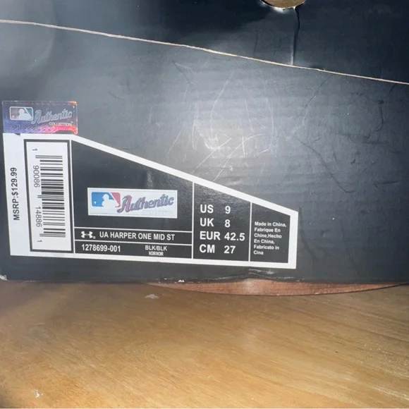 Under armour UA Harper 8 men’s baseball cleats size 9 - Picture 3 of 10